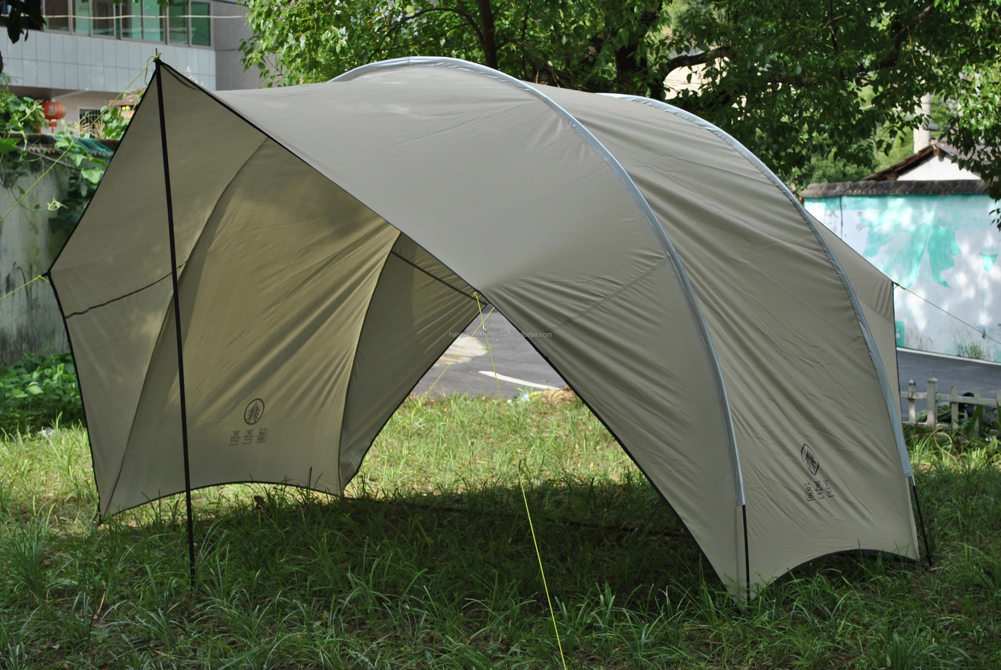 Cheap Goat Tents CZX 630 Camping Tent Portable Waterproof khaki Eggshell Canopy,Camping Shelter Lightweight Sunshade for Snow Camping Outdoor   